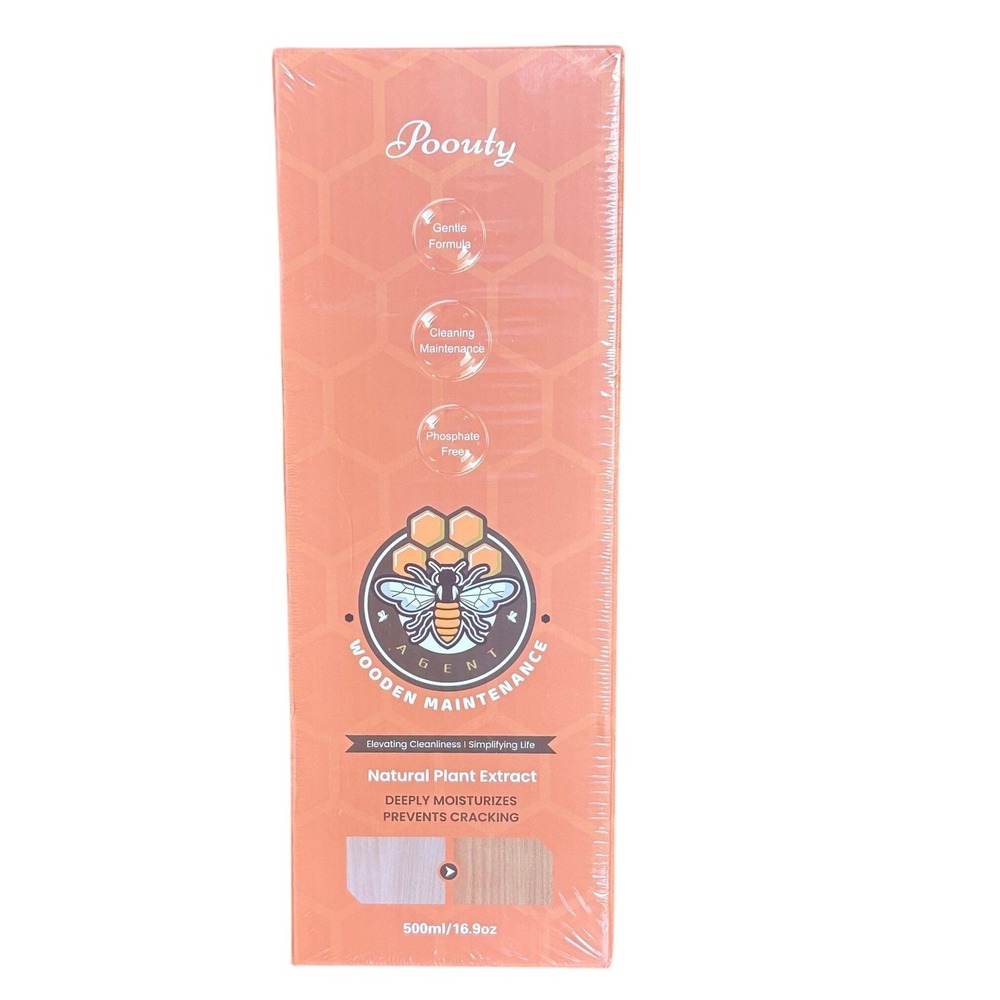 Poouty Wooden Maintenance Agent Natural Plant‎ Extract Wood Polish 500ml 16.9oz